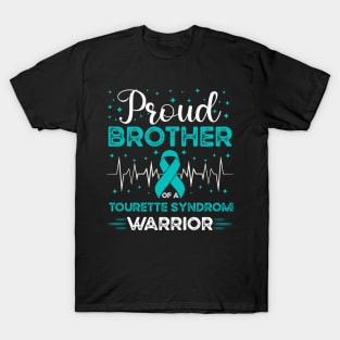Proud Brother Of A Tourette Warrior Tourette Syndrome Awareness T-Shirt